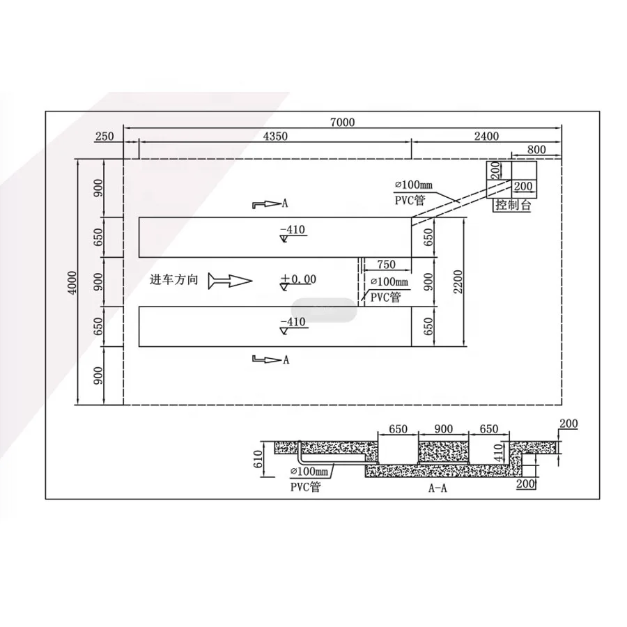 Mobile Scissor Lift Underground Car Lift/ portable  Hydraulic Car Lift
