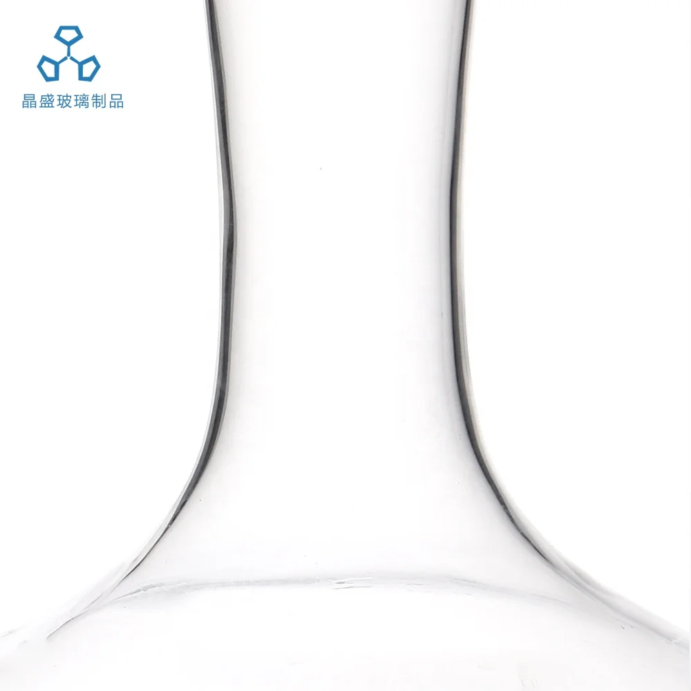 STOCK hotsale handmade Slant Rim 1800ml Crystal Glass Wine carafe Decanter