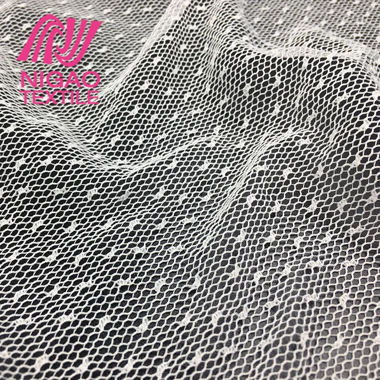 
Wholesale polka dot fabric cheap tulle fabric for wedding dress fabrics 