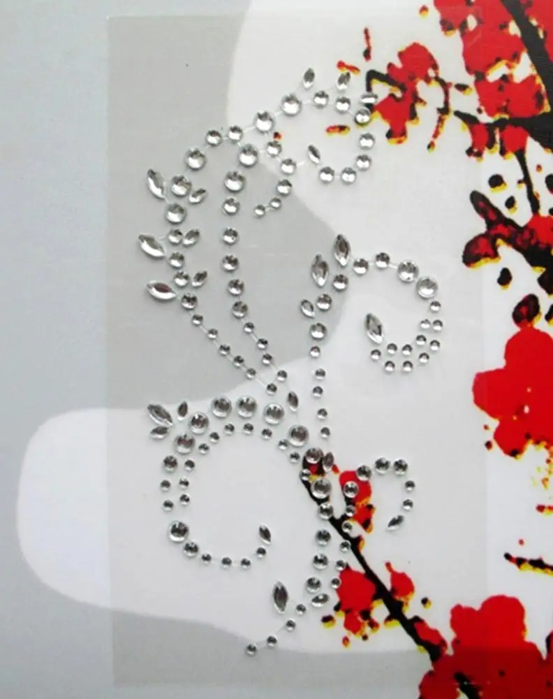 Clear Flourish adhesive Crystal Rhinestone stickers for Scrapbook Notebook Paper Cards Diy