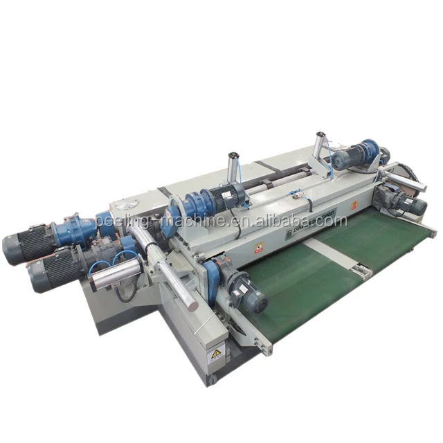 4 feet /5 feet/8feet/10 feet peeling and cutting together wood veneer making machine/veneer rotary cutting machine