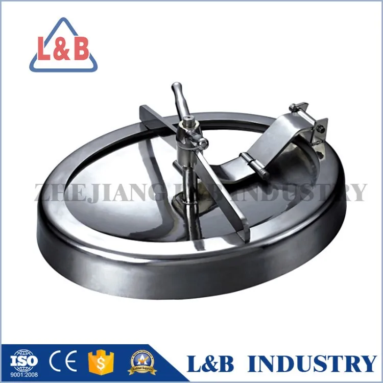 SS316 sanitary stainless steel tank hatch cover