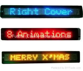 
Indoor Blue color 7*80dots Pitch7.62mm Control system IR Remote & RS232 led display 