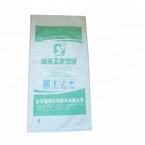 Красочный Печатный 25 50 кг Полипропиленовый плетеный мешок для упаковки пшеничной муки оптом