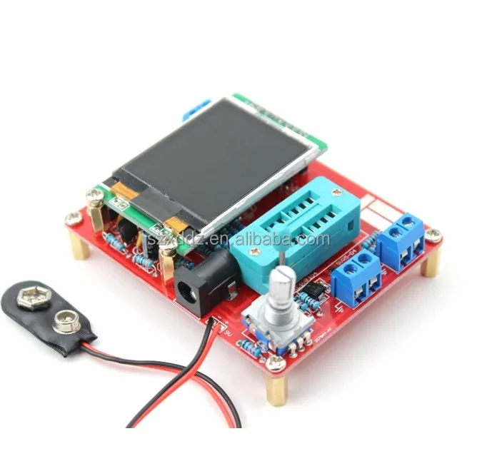 LCR ESR Meter Mega328 Digital Combo Transistor Tester Diode Triode inductor Capacitance resistor MOS/PNP/NPN + Test clip