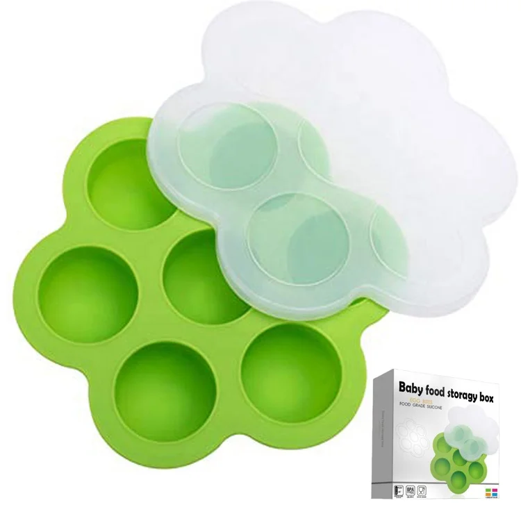 Reusable Storage Container and Freezer Tray with Lid for Homemade Baby Food