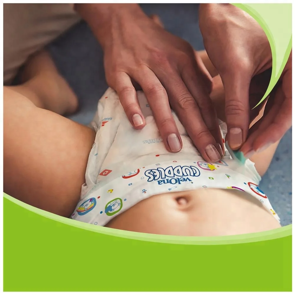 Velona Cuddles T Shape big elastic tape sell well in Srilanka innovative soft and dry baby diaper