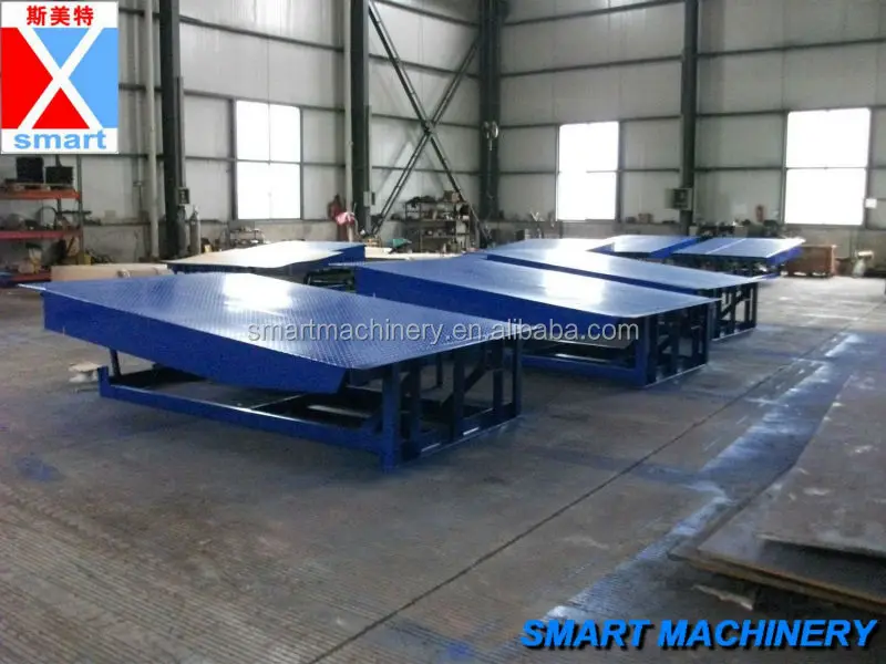 
6Ton 8ton Factory Warehouse Electric Lifting Container Forklift Loading Ramp Hydraulic Dock Leveler 