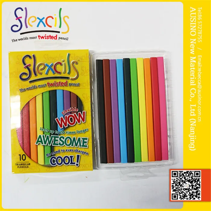 FLEXCILS длительный срок службы ручной чистым гексагональных радуги цветной карандаш