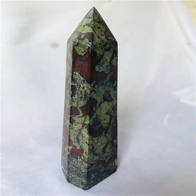 wholesale natural blood dragon stone  crystal quartz point obelisk Quartz Crystal Points