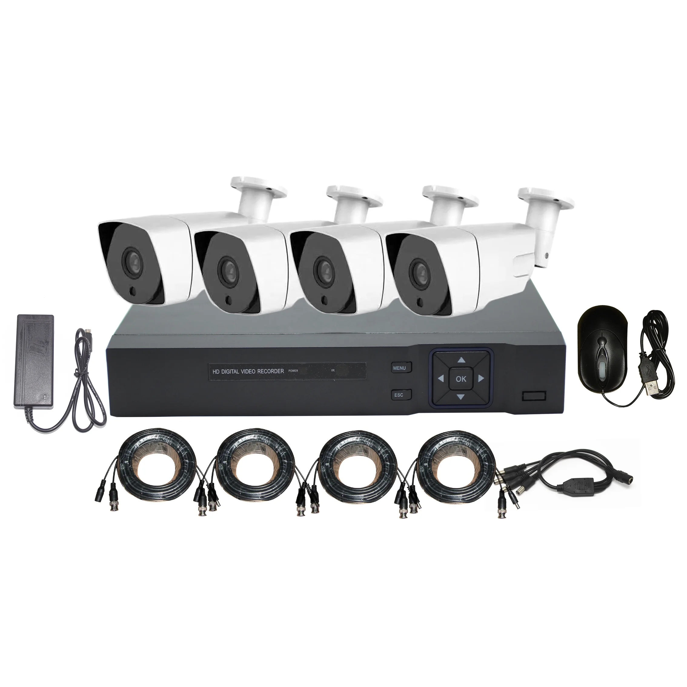 Высококачественный комплект видеонаблюдения AHD /CVI /CVBS /TVI /IPC DVR с дешевой ценой и быстрой