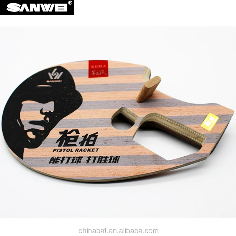 SANWEI Patent table tennis blade/Pistol Racket Q10 - BROWNING