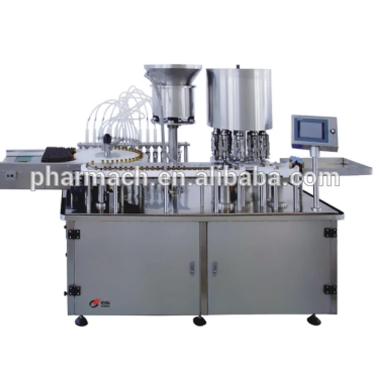 low price automatic small vial liquid filling and sealing machine for vial 10-30ml GMP and ISO grade