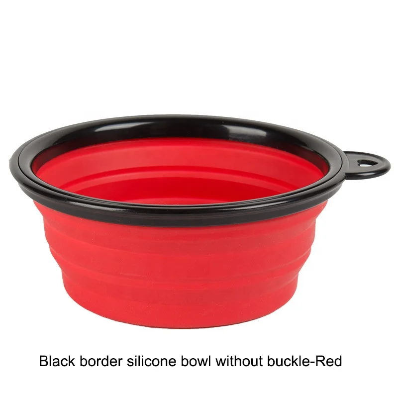 Силиконовая дорожная Выдвижная миска для еды для собак, 350 мл