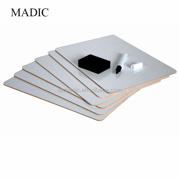 Hot selling Set of 12 Dry Erase Lapboards Whiteboards Markers Erasers whiteboard factory OEM small white board