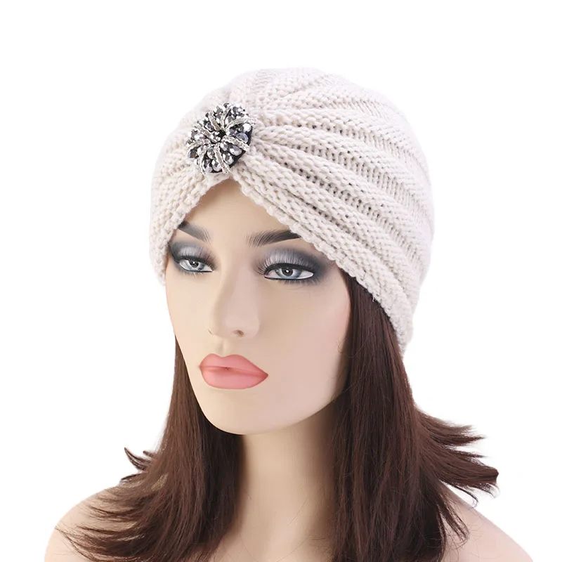 new soft chunky knit head caps winter wrap solid jewellery winter caps for women