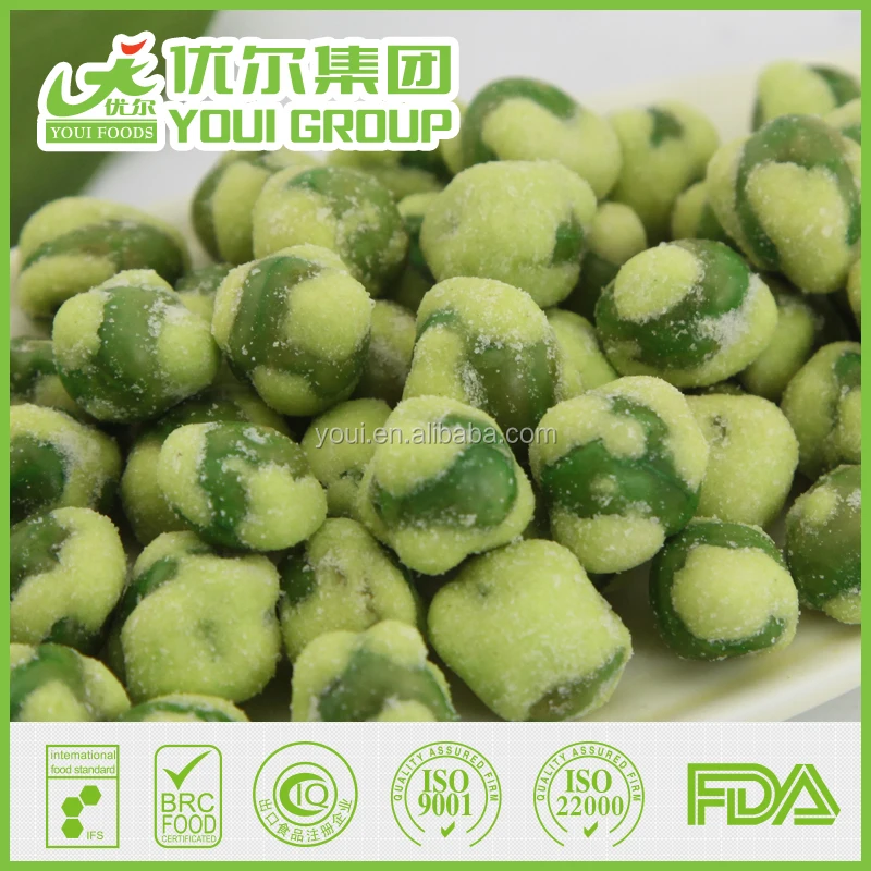 Popular White Wasabi Green Peas,Japanese style wasabi peas