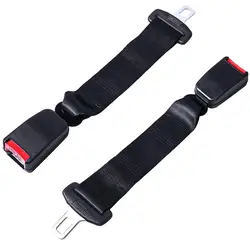 Adjustable Seat Belt Extender  7/8' Metal Tongue  Retractable Seat Belt Extension