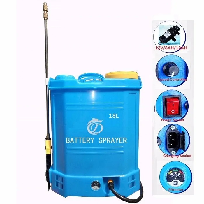 (Высшее качество) 20 л сельскохозяйственный перезаряжаемый опрыскиватель, ранец с аккумулятором