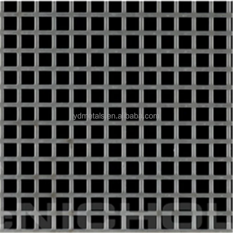 Square hole perforated metal wire mesh plate