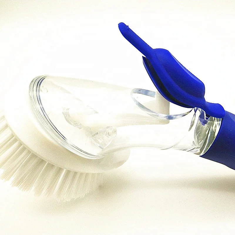 High Quality TPR Handle Soap Dispensing Dish Wand