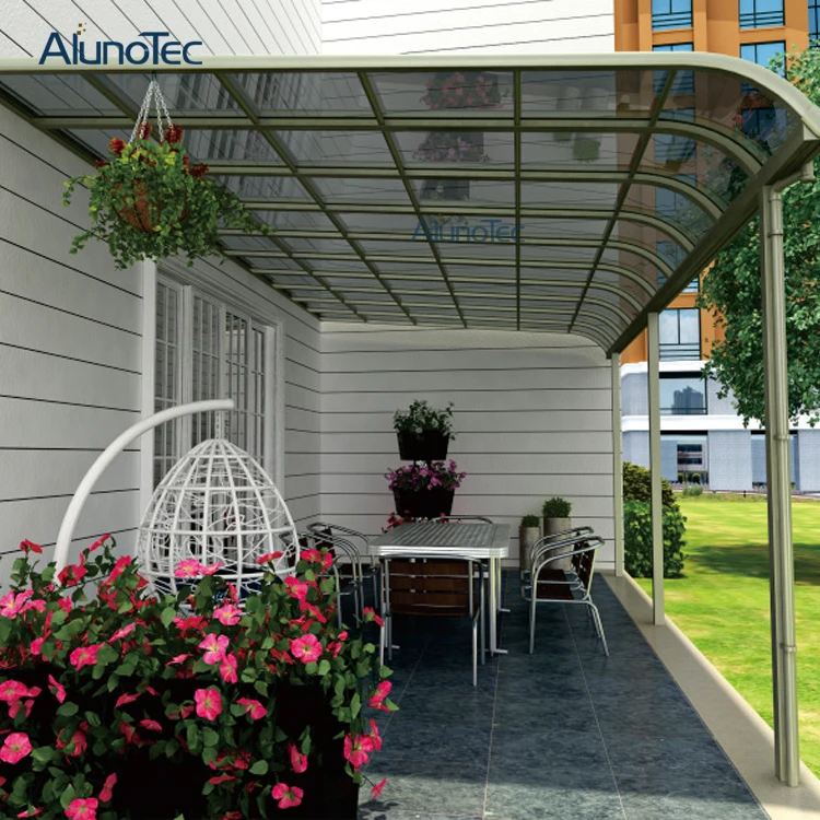 
Waterproof Aluminum Canopy Roof Polycarbonate Balcony Patio Cover 