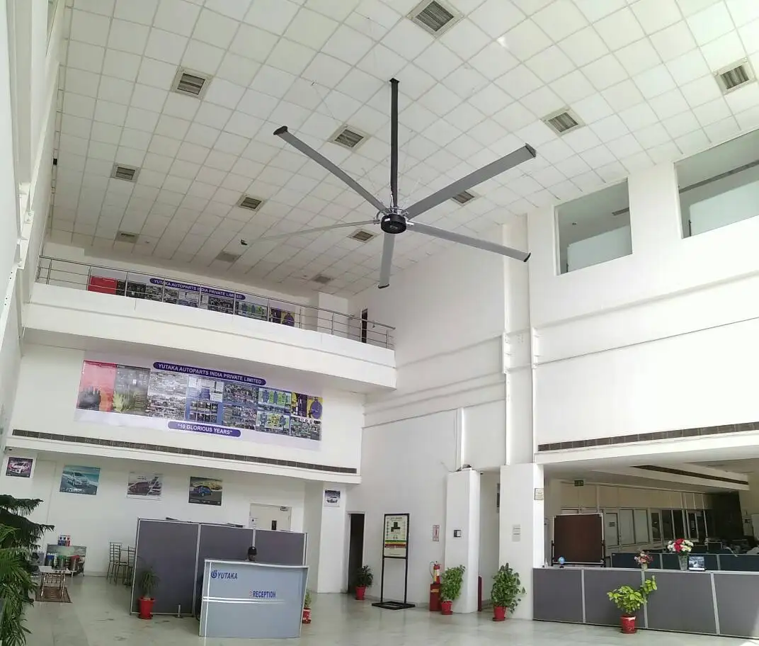 7.3M large industrial fan PMSM motor  big fan ventilation