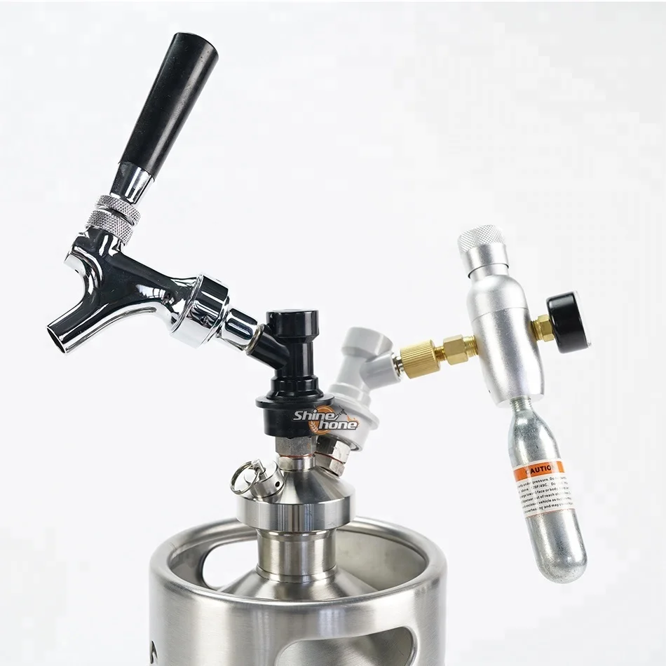 Chromed Beer Faucet with Cornelius Ball Lock Disconnect Homebrew Corny Cornelius Keg Faucet Tap