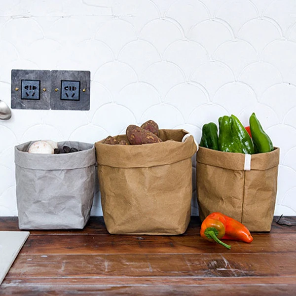 Высокое качество, индивидуальный простой дизайн, водонепроницаемая моющаяся сумка Tyvek из крафт-бумаги в скандинавском стиле