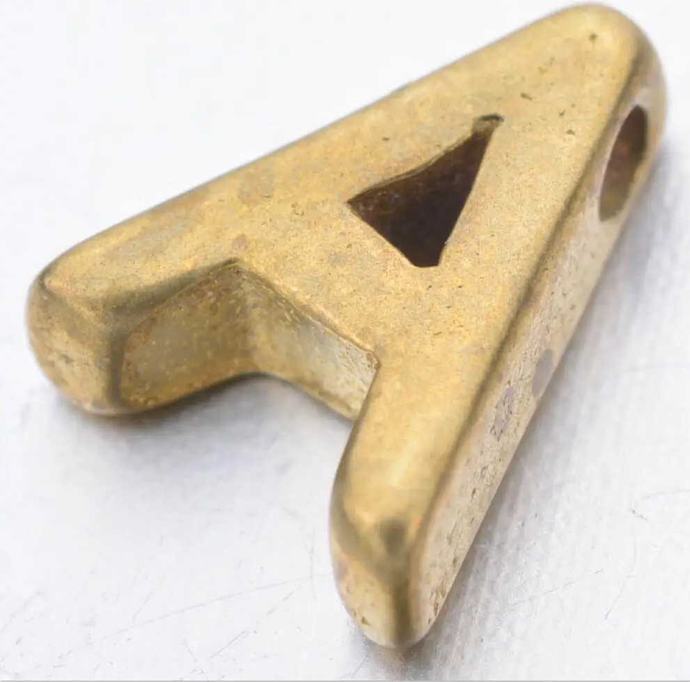 Wholesale Jewelry 7.8*6.4 mm In Gold Brass Initial / Letter / Alphabet Pendant