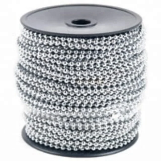 1000 feet 2.4mm silver ball chain with 500 FREE connectors