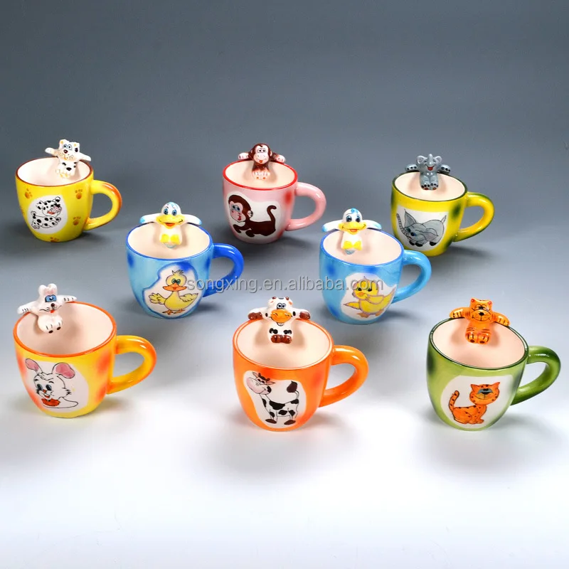 New products 12OZ cups, mini Animal  Mug Size and shape can be customized