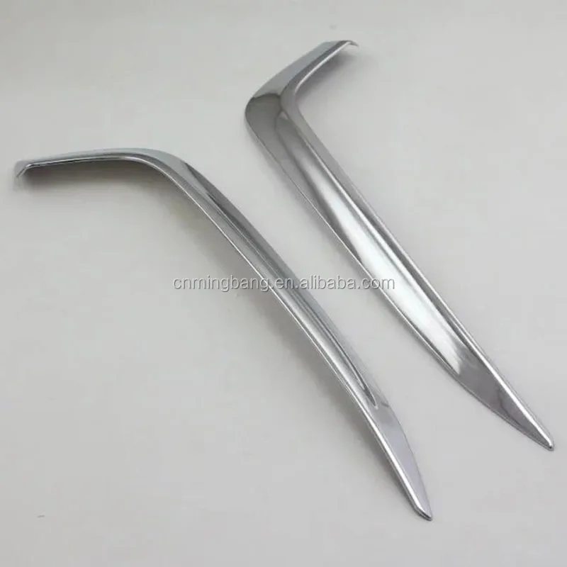 High Quality ABS Chrome Front Foglight Trim For Honda Civic 2016 Car Exterior Accessories
