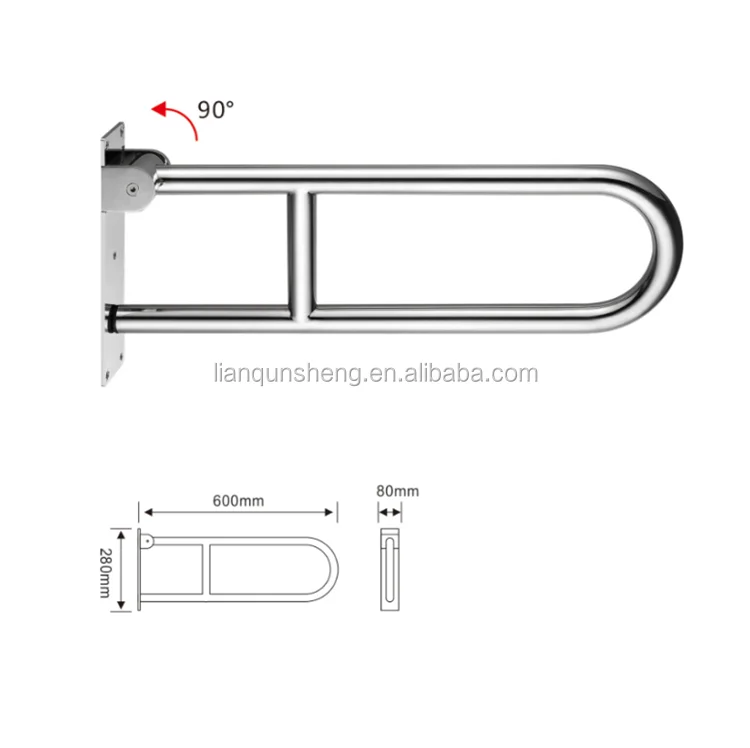 Высококачественный туалетный поручни из нержавеющей стали/ручка/поручни в комнате отдыха/туалете/больнице/общественных местах для пожилых людей/инвалидов/поврежденных