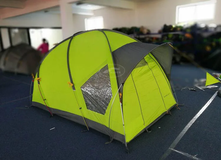 Leading Professional Geodesic Large Space Portable Custom Camping Equipment Tent Manufacturer China Flame Retardant Non-PFC