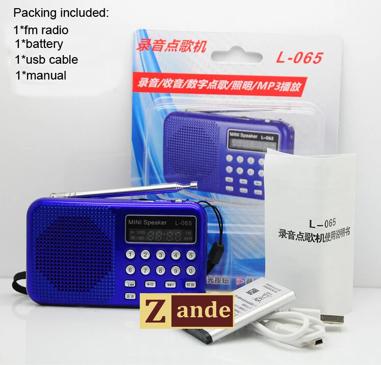  Высокое качество цифровой fm радио usb sd карта mp3 плеер для подарка промотирования L-065 оптовая продажа с