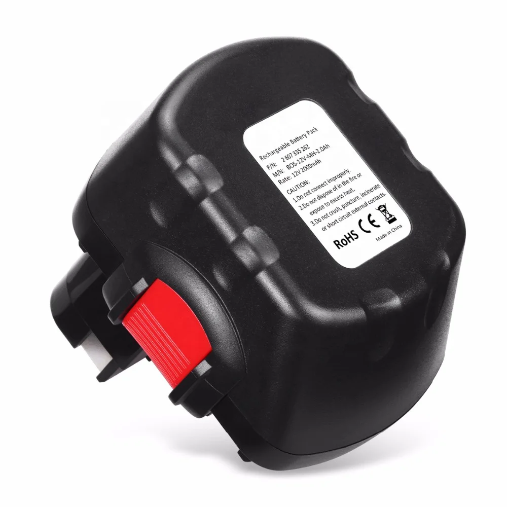 Ni-Mh  14.4 V 2000mAh Rechargeable Power Tools Spare Batteries for BAT038/BAT040/BAT041 Bosch Battery Pack