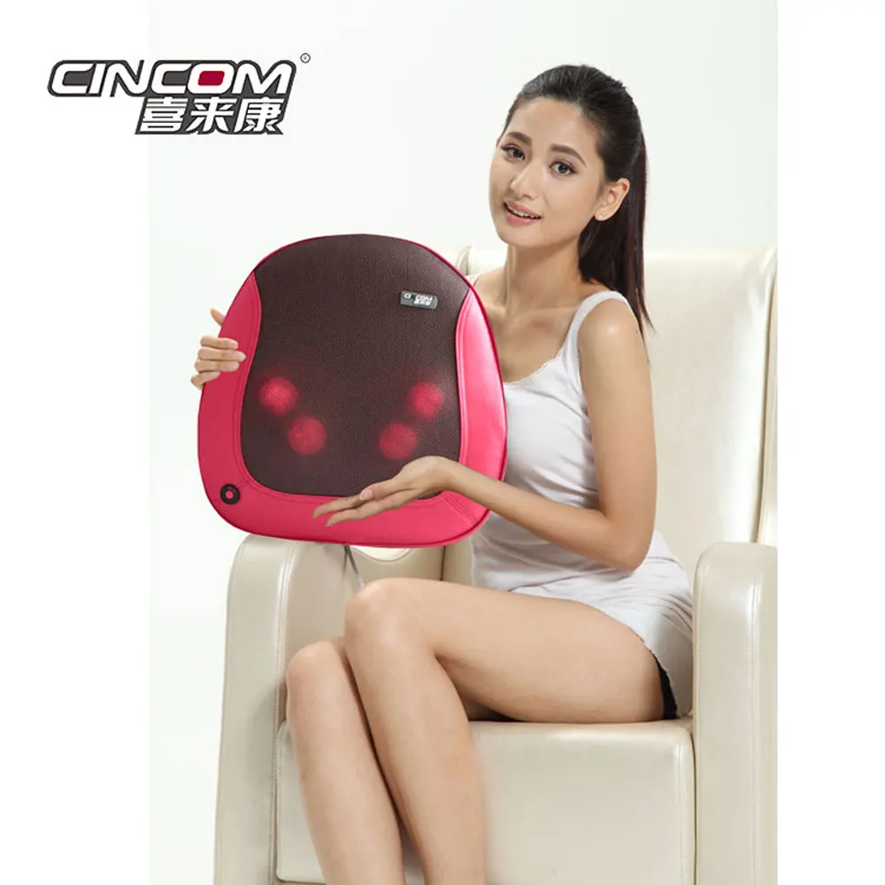 CE Certification Relax Back Massage Pillow Kneading Shiatsu Massage Pillow With Heating