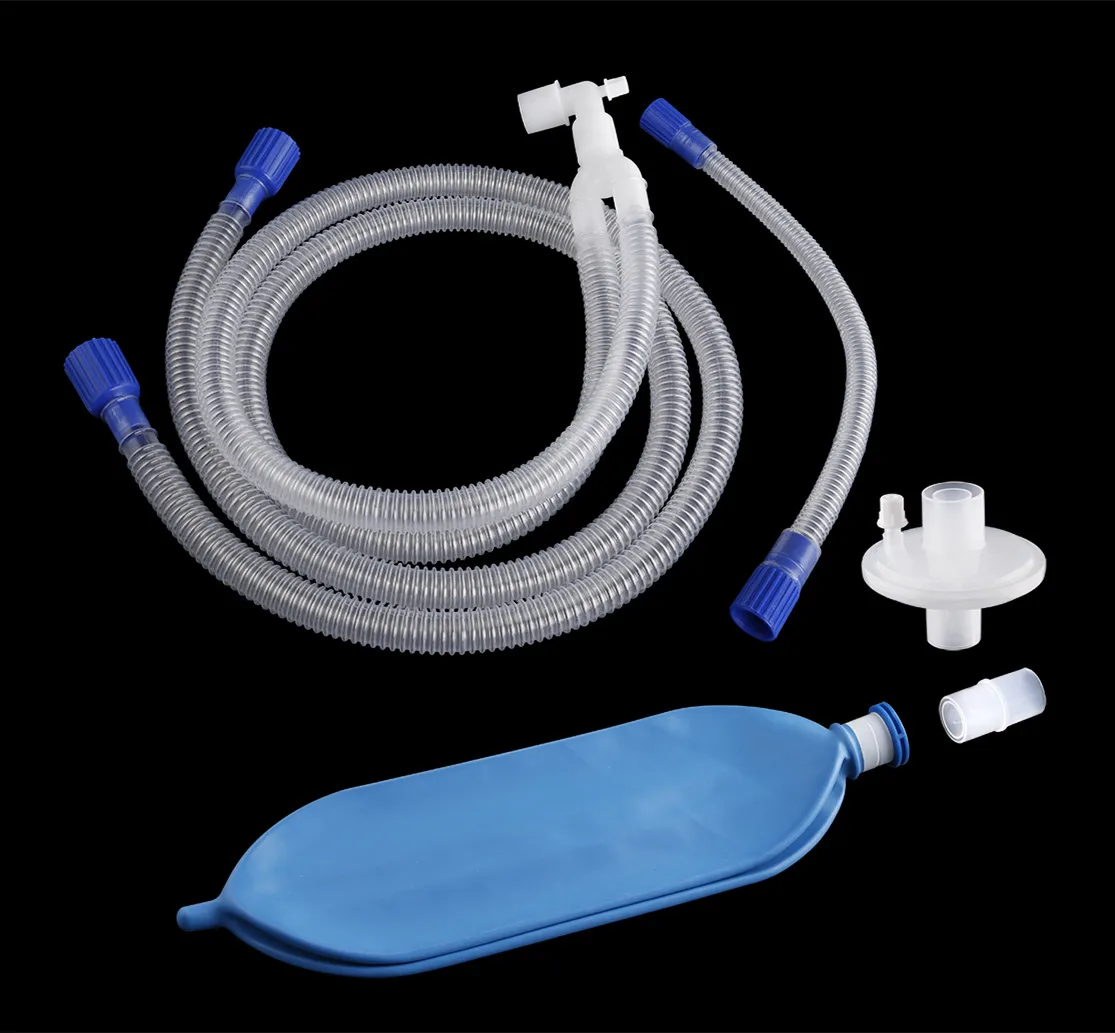 
Adult medical plastic anesthesia ventilator breathing circuit 