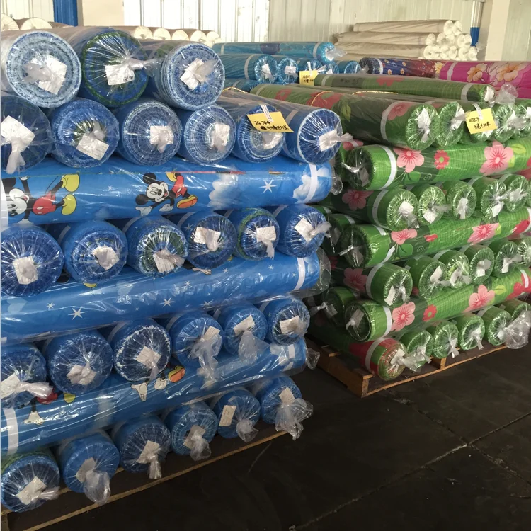 
100% polyester textile material microfiber pigment printed bed sheet fabric in rolls 