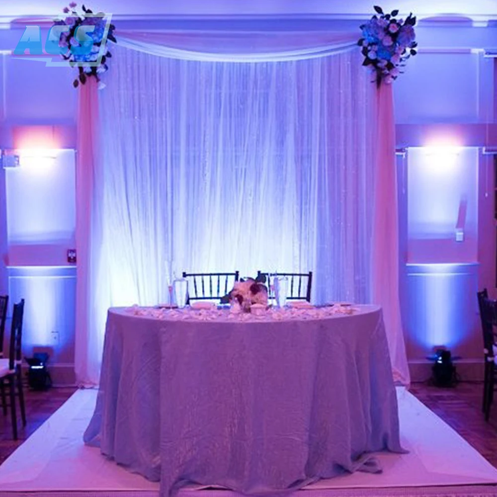 wedding decorations pipe and chiffon drape cheap portable backdrop stands pipe