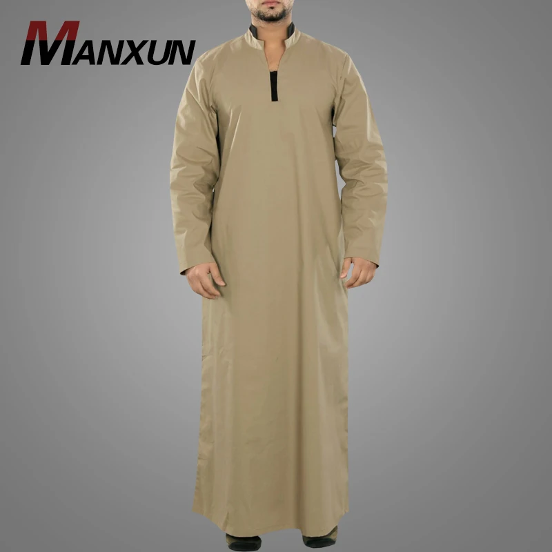 Hot Sell Men Muslim Thobe Turkey Style Islamic Clothing  Simple Kaftan Kimono Arab Male Abaya Dolman Jilbab  Arabic Jubba