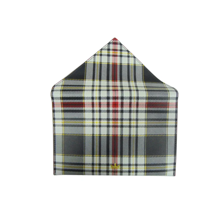 A4 A5 PU leather horizontal document holder leather document holder in envelop style with magnetic closure