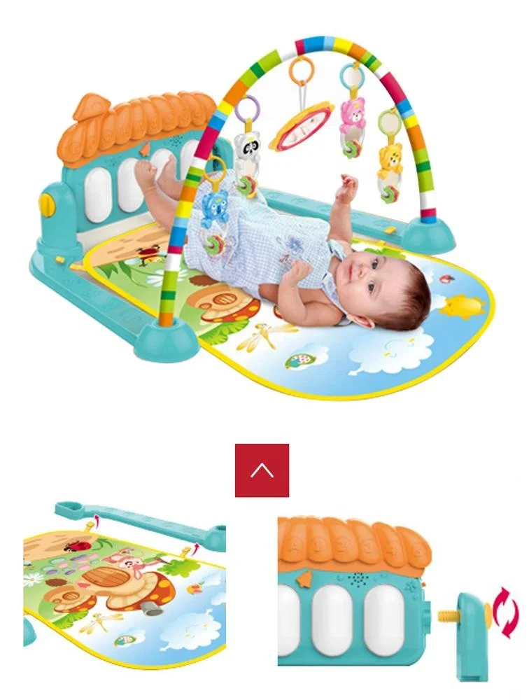 
wholesale 2 in 1 foot activity piano baby folding play mat for indoor 