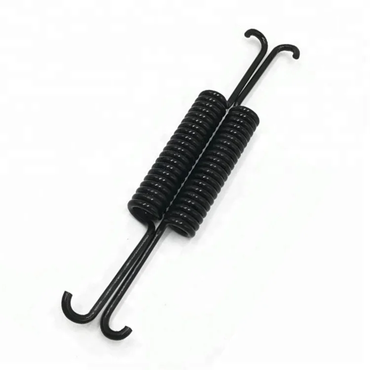 Custom small extension springs two hooks tension spring black coil spring