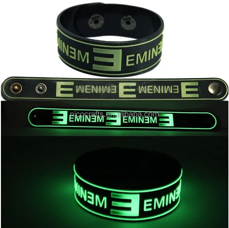 На форма светящийся в темноте силикон / / пвх запястье / браслет / повязку