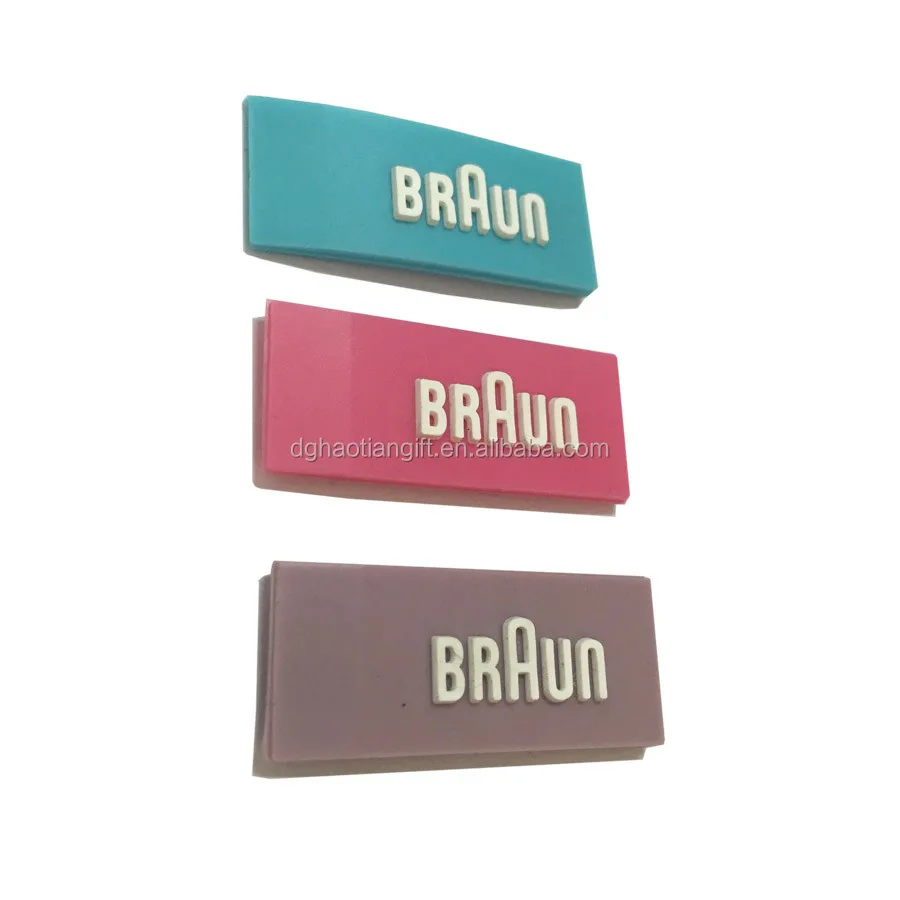 
FAMA audit Manufacturer customize apparel accessories embossed logo 3d silicone label 