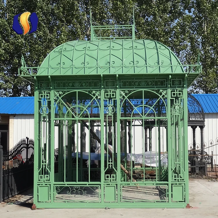 Antique Style Steel Structure Garden Greenhouse