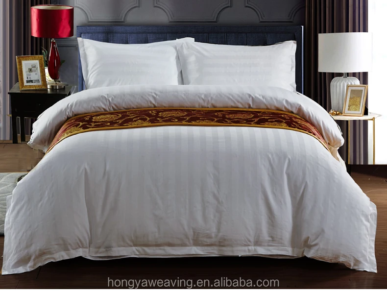 60S * 40S 300T 100% хлопок 3 см Полосатый Комплект постельного белья для отеля и дома