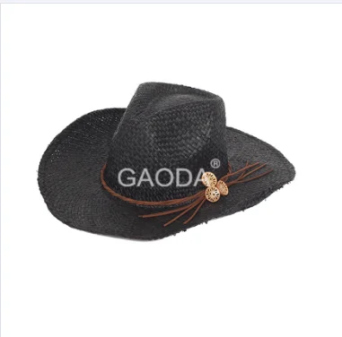 Wholesale farmers wide brim straw hats sombrero cowboy  hats